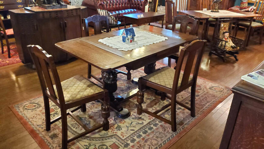  ゲートレッグテーブル＆サイドチェアー