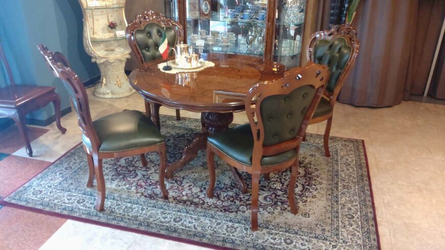 ITALY製　ダイニング5点セット