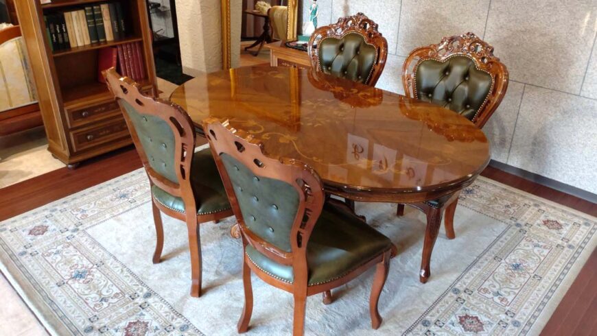 ITALY製　ダイニング5点セット