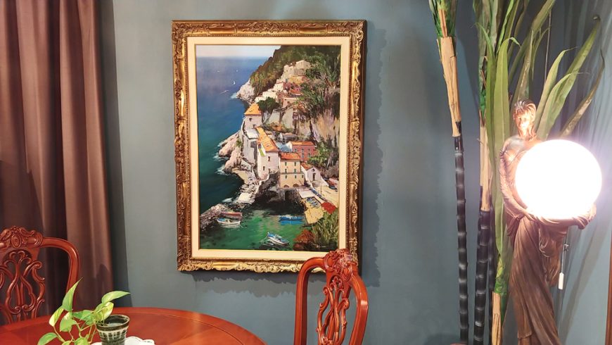 油彩　Antonio Lannicelli 作　Made in italy