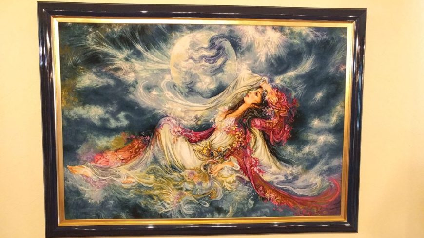 ペルシャ　Tableau　マフムード・ファールシ チアン画家【Hope is Eternal】