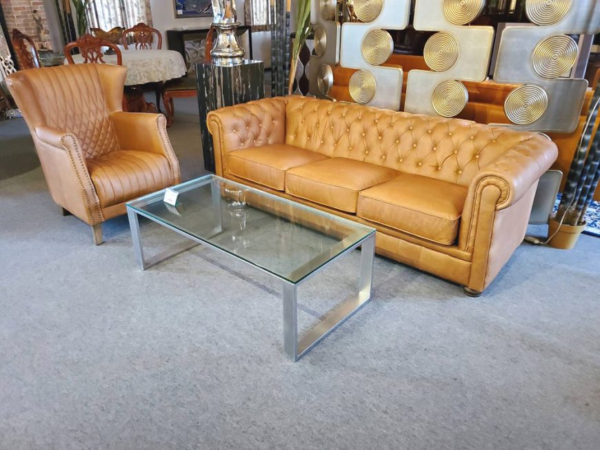 チェスターフィールド　3SEATER　+　ウィングソファー